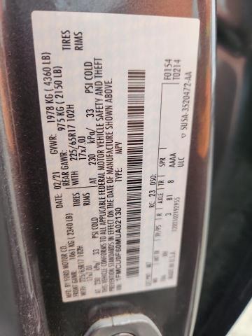 2021 FORD ESCAPE S 1FMCU0F60MUA02130
