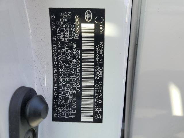 2013 TOYOTA PRIUS - JTDKN3DUXD0343221