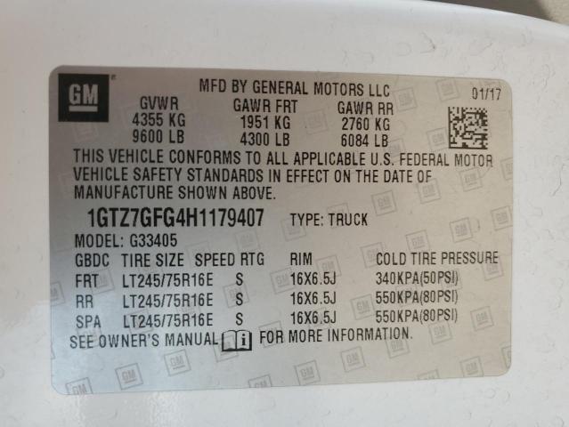 2017 GMC SAVANA G35 1GTZ7GFG4H1179407