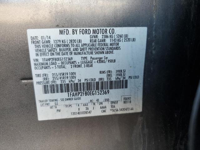 2014 FORD TAURUS LIM - 1FAHP2F80EG152369