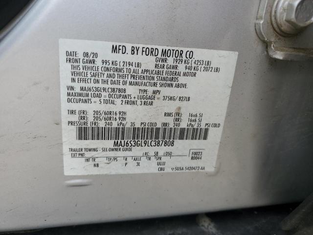 2020 FORD ECOSPORT S - MAJ6S3GL9LC387808