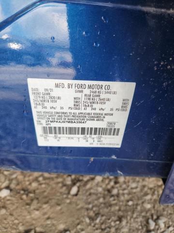 2021 FORD EDGE SEL 2FMPK4J97MBA35647