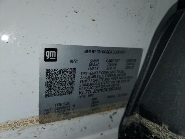 2025 CHEVROLET TRAX 2RS KL77LJEP0SC082442