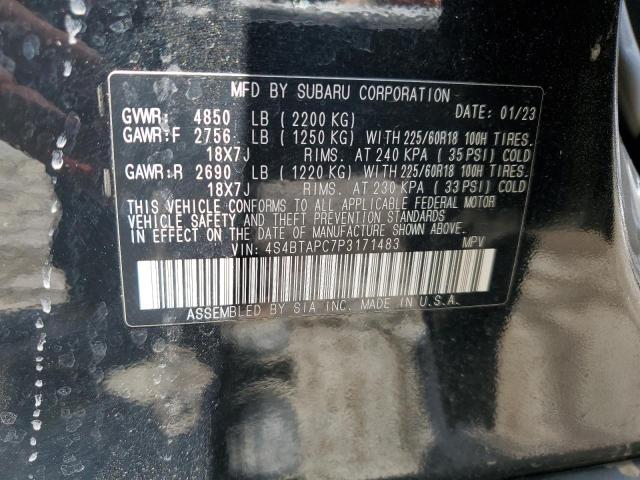 2023 SUBARU OUTBACK TO 4S4BTAPC7P3171483
