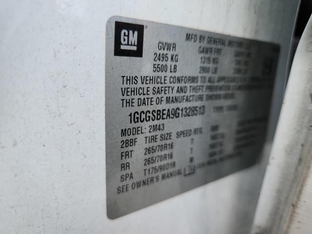 2016 CHEVROLET COLORADO 1GCGSBEA9G1328513