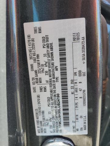 2020 FORD ESCAPE SEL 1FMCU9H90LUB24190