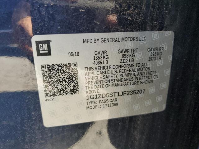 2018 CHEVROLET MALIBU LT - 1G1ZD5ST1JF235207