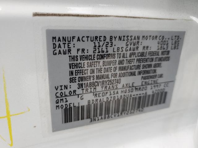 2024 NISSAN SENTRA SV 3N1AB8CV1RY252740