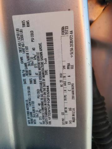 2016 FORD F150 SUPER - 1FTEW1CP1GFD32944