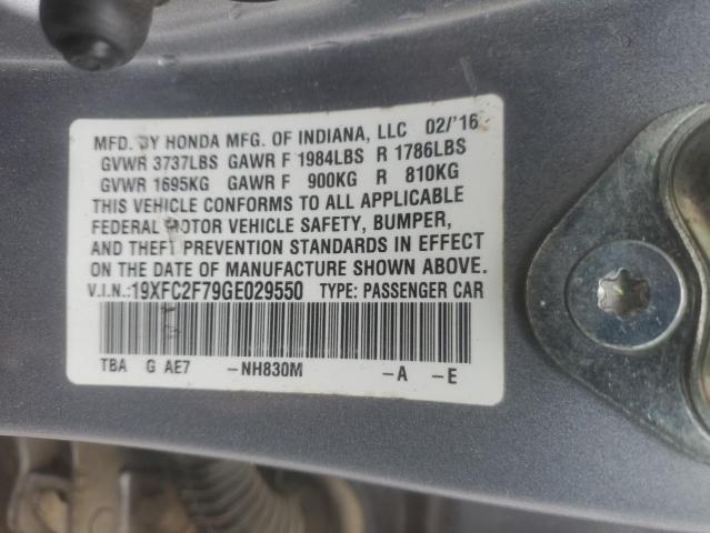 2016 HONDA CIVIC EX 19XFC2F79GE029550