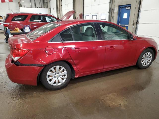 Vin: 1g1pf5s9xb7296122, lot: 61023345, chevrolet cruze lt 20113