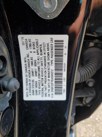 2018 HONDA CIVIC EX 2HGFC2F79JH545212