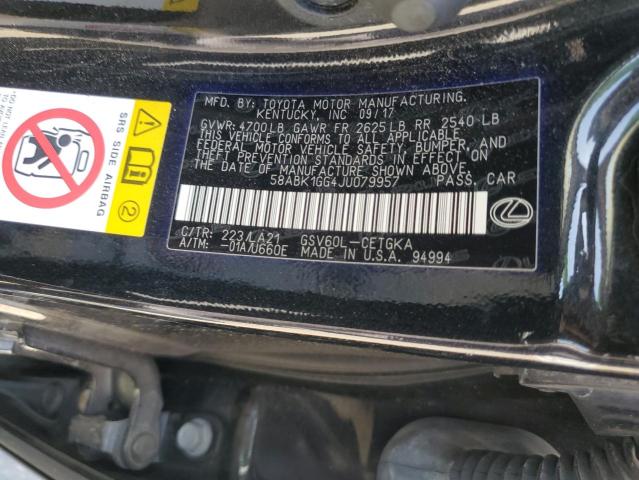 2018 LEXUS ES 350 58ABK1GG4JU079957