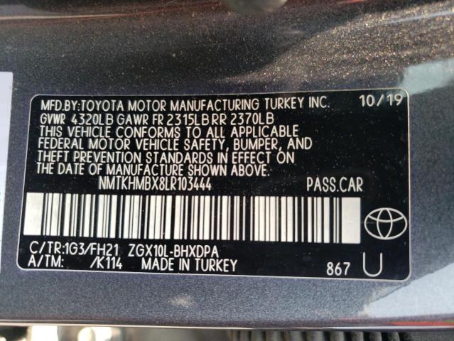 2020 TOYOTA C-HR XLE - NMTKHMBX8LR103444