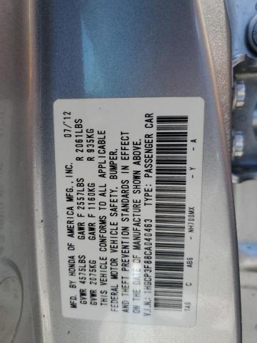 1hgcp3f88ca040463 - 2012 Honda accord exl - #59358025
