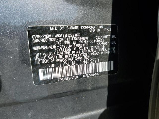 2025 SUBARU FORESTER JF2SLDAC1SH448270