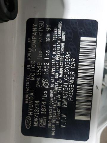 2015 HYUNDAI ACCENT GS KMHCT5AEXFU206998