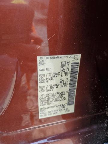 2017 NISSAN TITAN XD S 1N6BA1F47HN524327