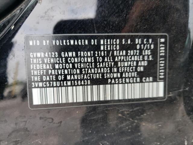 2019 VOLKSWAGEN JETTA S - 3VWC57BU1KM156438