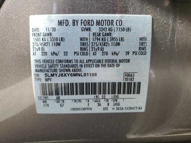 2021 LINCOLN AVIATOR GR 5LMYJ8XY6MNL01108