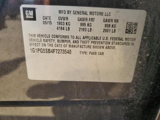 2015 CHEVROLET CRUZE LTZ 1G1PG5SB4F7273540