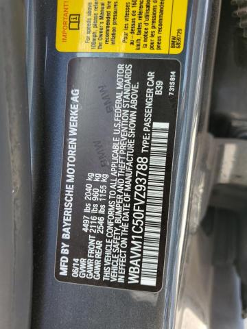 2015 BMW X1 SDRIVE2 WBAVM1C50FVZ93788