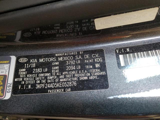 2019 KIA FORTE FE - 3KPF24AD5KE052876