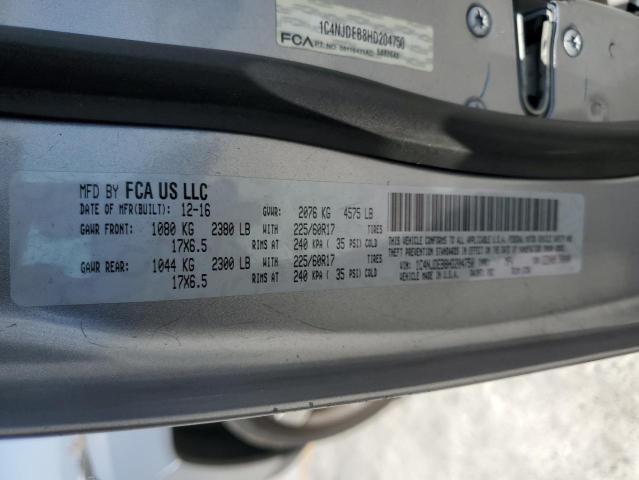 2017 JEEP COMPASS LA 1C4NJDEB8HD204750