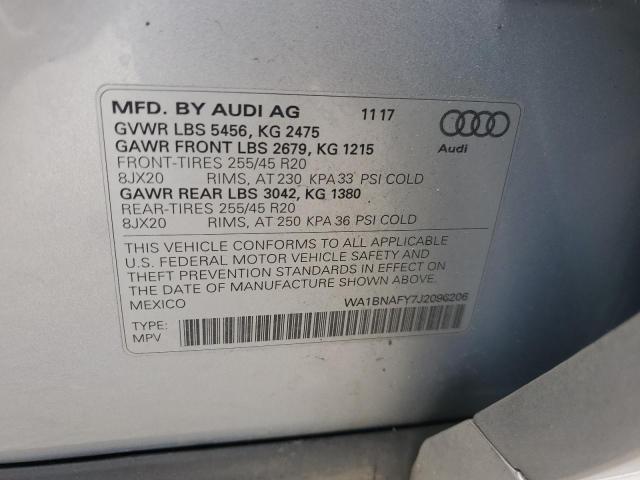 2018 AUDI Q5 PREMIUM WA1BNAFY7J2096206