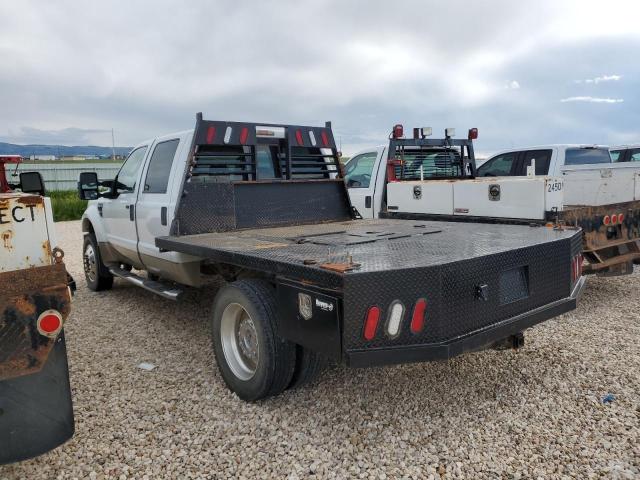 FORD F450 SUPER 2008 white crew pic diesel 1FTXW43R68EB36551 photo #3