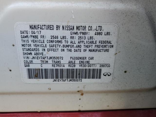 2018 INFINITI Q50 LUXE - JN1EV7AP7JM350072