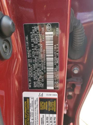2016 TOYOTA CAMRY 4T1BF1FK5GU552176