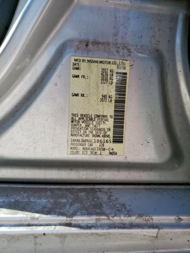 2016 NISSAN ALTIMA 2.5 - 1N4AL3AP6GC186165