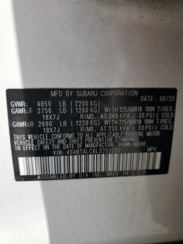 2020 SUBARU OUTBACK LI - 4S4BTALC6L3252250