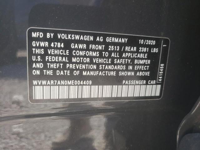 2021 VOLKSWAGEN ARTEON SE WVWAR7AN0ME004409