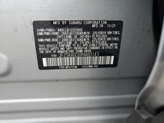 2024 SUBARU FORESTER S #3284379013