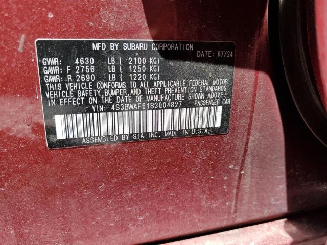 2025 SUBARU LEGACY PREMIUM 4S3BWAF61S3004827