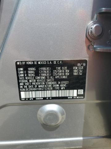 2019 HONDA HR-V SPORT 3CZRU6H10KG722928