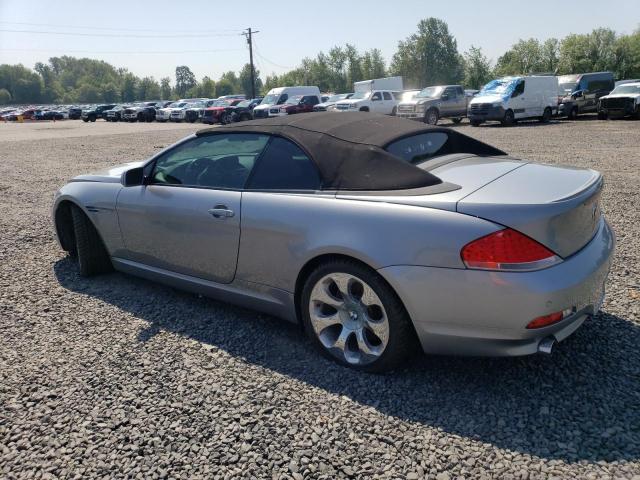 BMW 645 CI AUT 2005 silver converti gas WBAEK73455B327767 photo #3