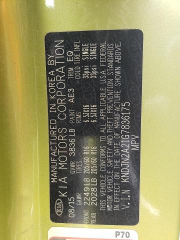 2016 KIA SOUL - KNDJN2A21G7836175