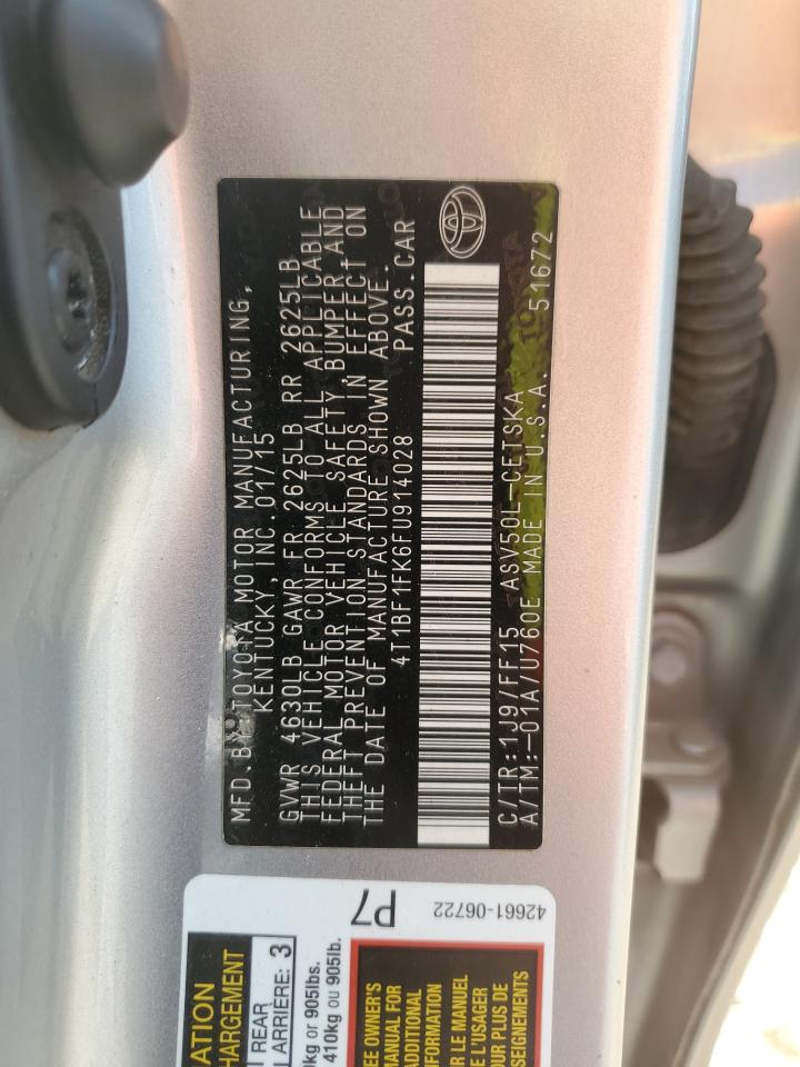 Toyota Camry le 2015