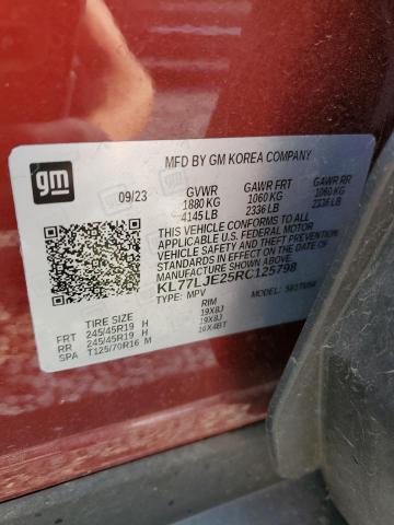 2024 CHEVROLET TRAX 2RS KL77LJE25RC125798