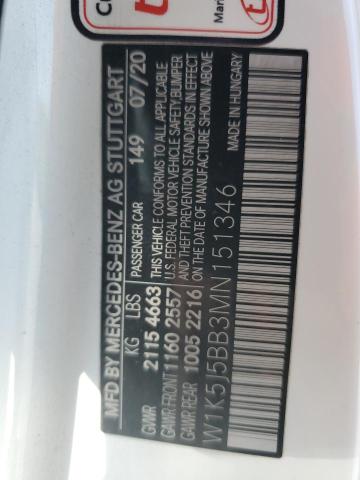 2021 MERCEDES-BENZ CLA AMG 35 W1K5J5BB3MN151346