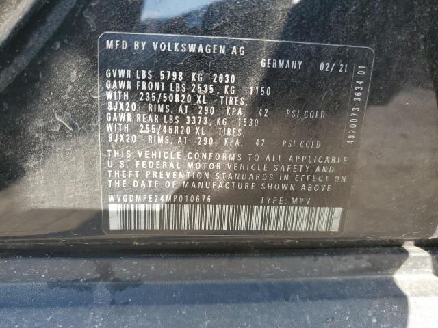 2021 VOLKSWAGEN ID.4 FIRST WVGDMPE24MP010676