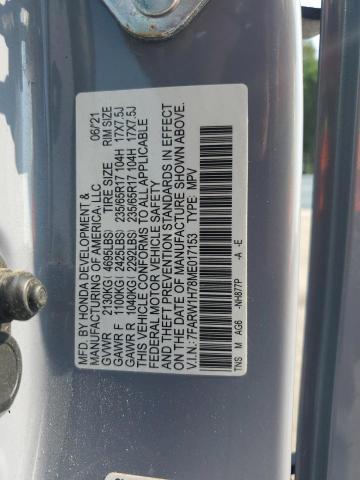 2021 HONDA CR-V SE 7FARW1H78ME017153