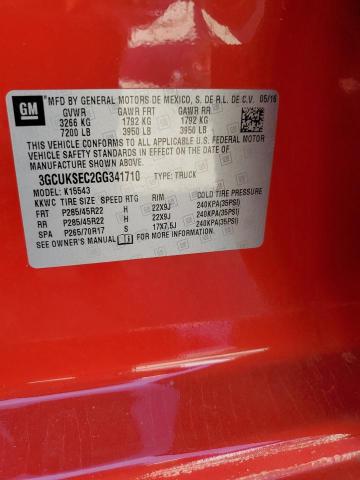 2016 CHEVROLET SILVERADO K1500 LTZ - 3GCUKSEC2GG341710