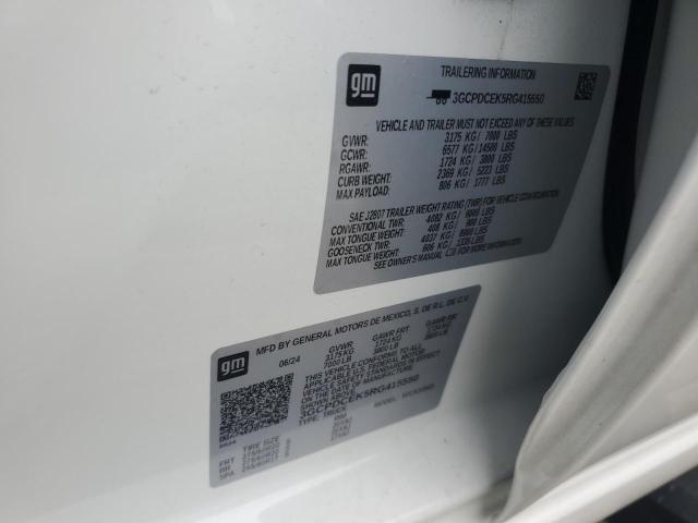 2024 CHEVROLET SILVERADO 3GCPDCEK5RG415550
