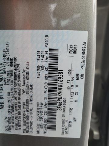 2015 FORD FUSION TITANIUM 3FA6P0K90FR169581