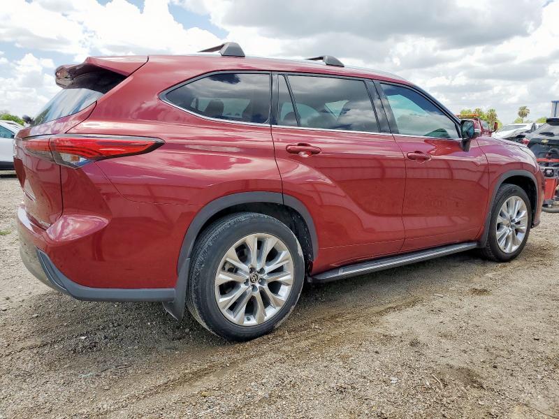 TOYOTA HIGHLANDER 2021 maroon  gas 5TDYZRAH0MS523250 photo #4