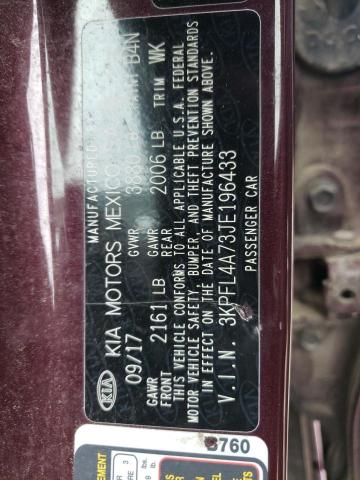 2018 KIA FORTE LX 3KPFL4A73JE196433
